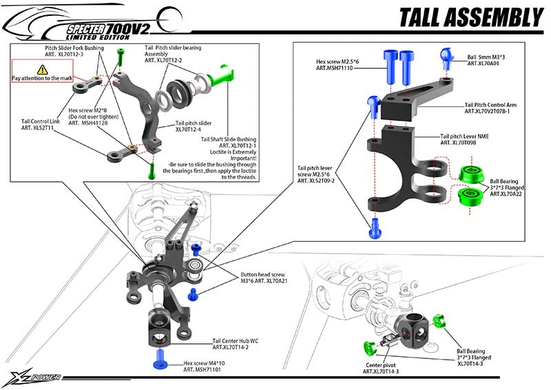 XL70T14-3 Tail Center pivot WC