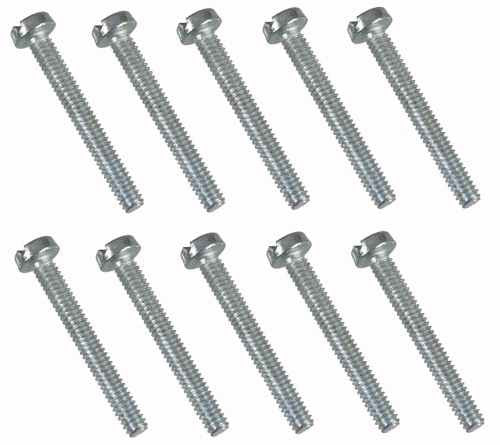 0046 2 x 16mm Slotted Machine Screw - Pack of 10