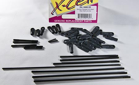 2600-95 Spectra Tempest 3-D Head Rod / Ball Link - Set